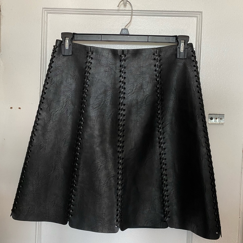 Vegan leather skirt